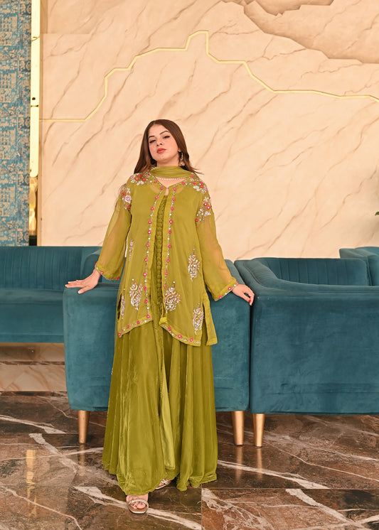 mehndi gaown+maxi