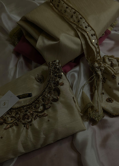 antique golden dress