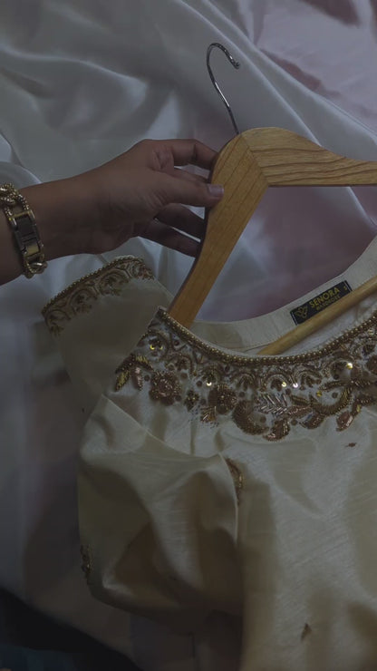 antique golden dress