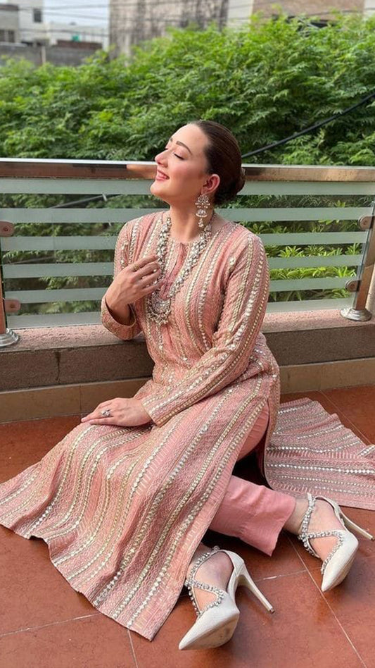 Chiffon Mukesh Dress